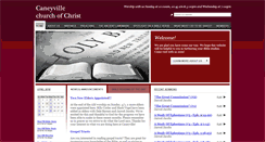 Desktop Screenshot of caneyvillechurchofchrist.com